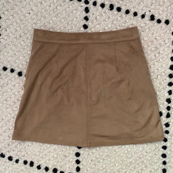 Faux Suede Mini Skirt - Picture 3 of 4
